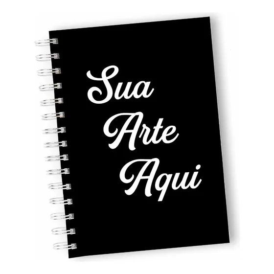 4 Cadernos A4 21x30cm Personalizado Capa Dura Com Seu Logo