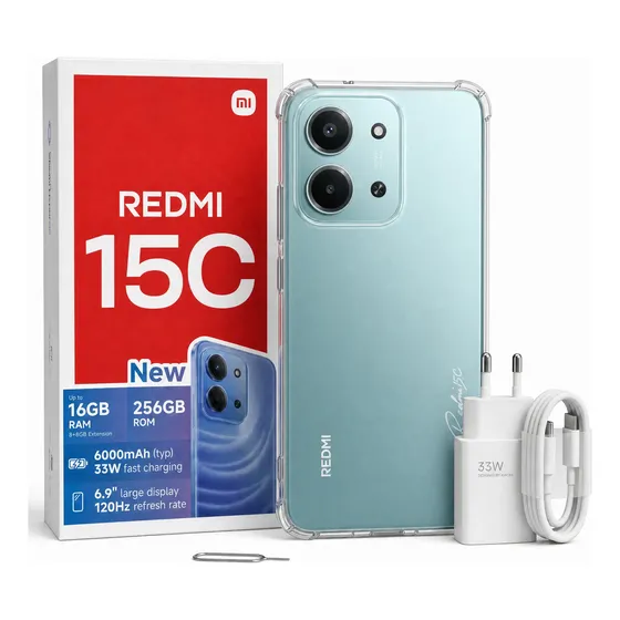 Celular Xiaomi Redmi 15c 256gb 16gb Ram 33w Sim Dual 50mpx