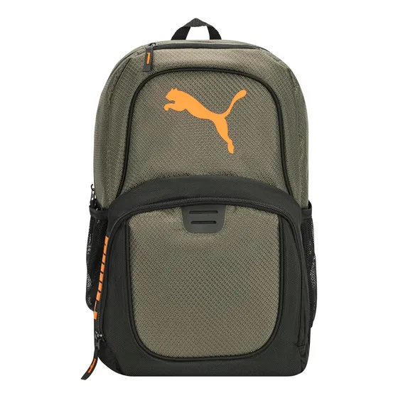 Mochila Puma Evercat Contender, Oliva/naranja, Talla Única