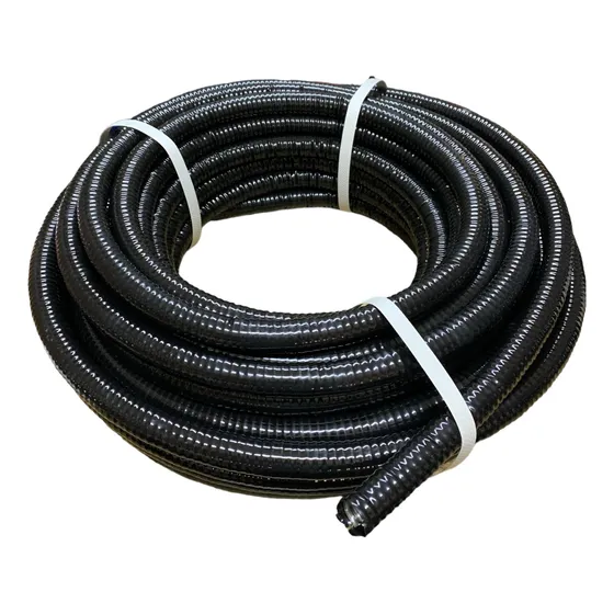 Caño Metálico Flexible Cubierto Polietileno Uv 1/2 X25 Mts