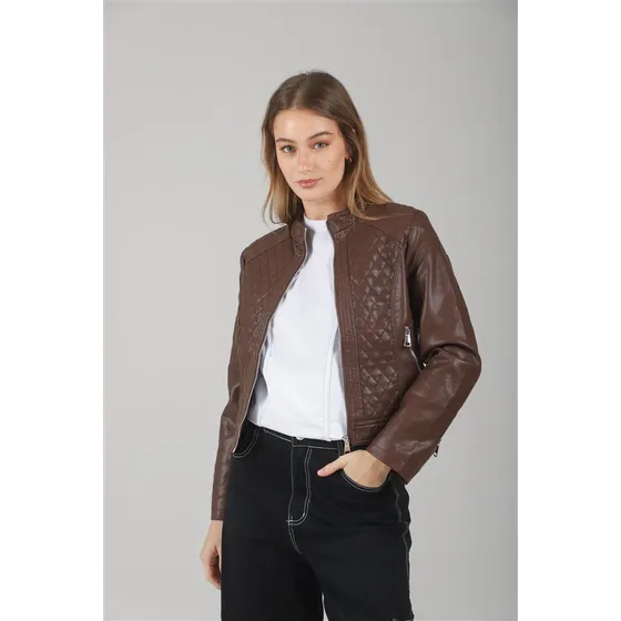 Campera Premium Austin Ecocuero C/ Bolsillos Gu78300 Arizona