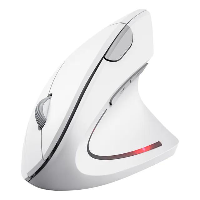 Mouse Trust Verto Inalámbrico Diseño Vertical Blanco