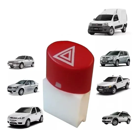 Tecla Llave Boton Baliza Ovalada Fiat Palio/siena/uno/fiorin
