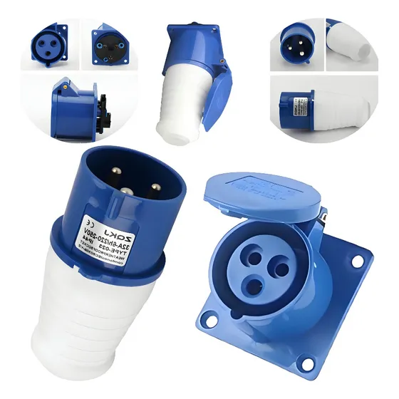 Conector Industrial De 32a 3 Pines Conector Rápido Kit H/m