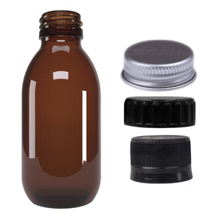 Frasco Envase Botella Vidrio Ambar 125ml 12 Pz Tapa Aluminio Frasco Envase Botella Vidrio Ambar 125ml 12 Pz Tapa Aluminio