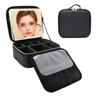 Bolsa De Maquillaje De Viaje Con Iluminación Led Con Espejo Bolsa De Maquillaje De Viaje Con Iluminación Led Con Espejo