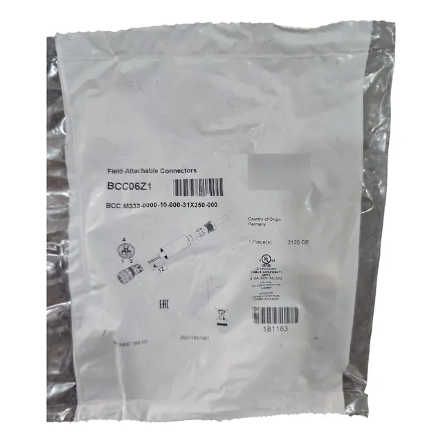 Balluff Bcc06z1 Conector Hembra M8 3 Pin