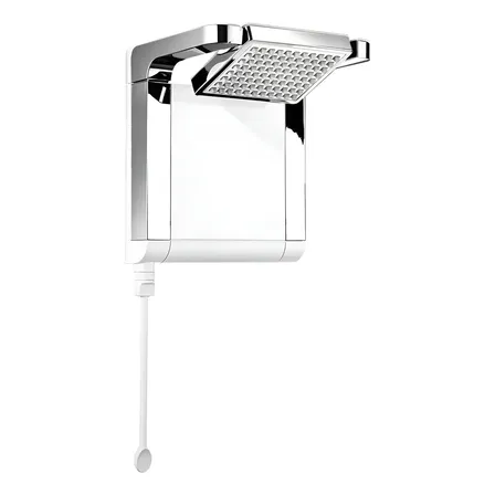 Chuveiro elétrico de parede Lorenzetti Acqua Ultra Star branco-cromado 7800W