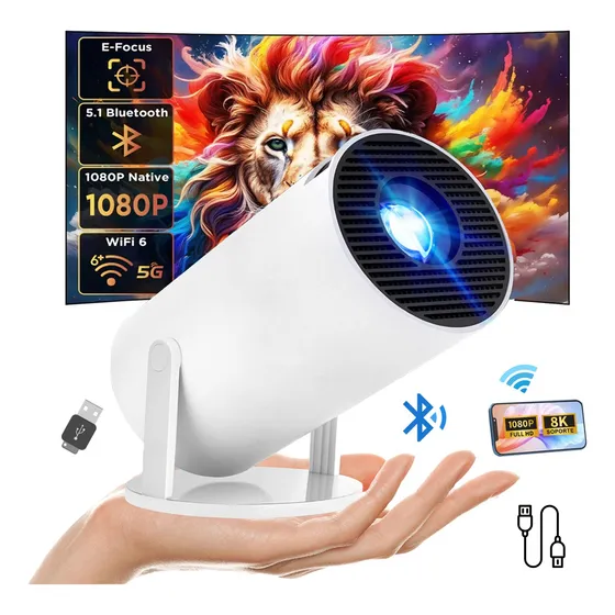 Proyector Genérico Mini Projetores Hy300 Blanco 110v 200lm