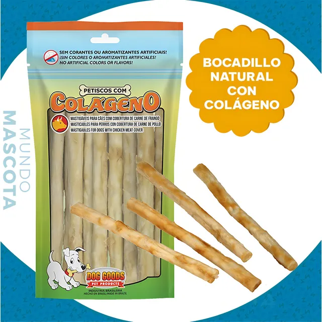 Snack Palito Digerible Para Perro Sabor Carne Con Colágeno