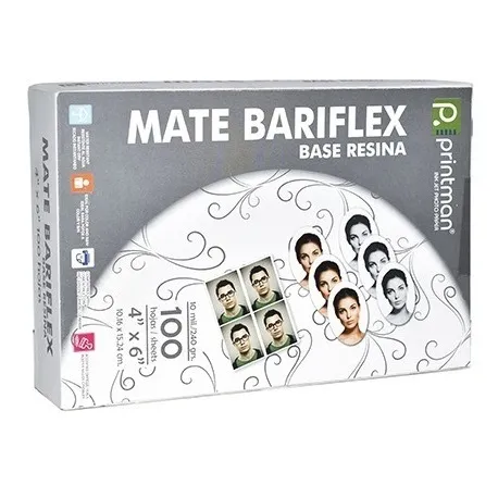 Papel Printman 4x6 Mate Bariflex 100h 10mils/240grs
