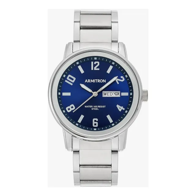Reloj Armitron Para Caballero Extensible Color Plata 205403b