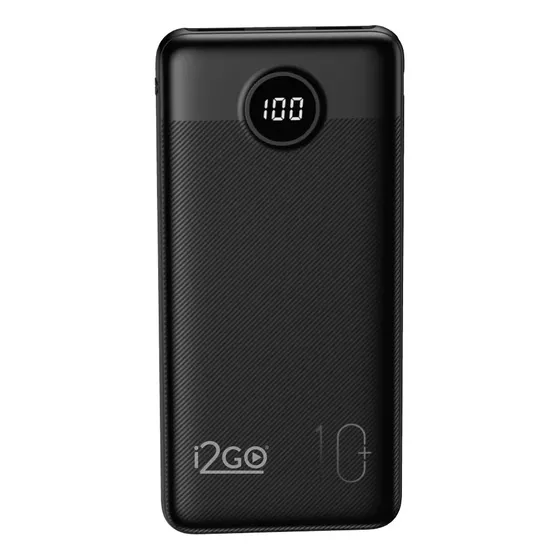 Carregador Portátil Power Bank Turbo i2GO 10000mah 20w Com Display Digital
