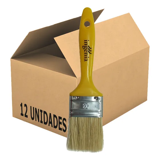 Pack X 12 Pinceles Ingenia N°20 Hobbista Virola 1