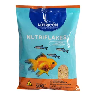 Nutriflakes 500g Ração Em Flocos Comida Peixes Ornamentais Nutriflakes 500g Ração Em Flocos Comida Peixes Ornamentais