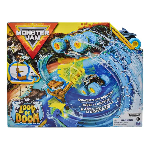 Monster Jam 6070018 Set Megalodon Loop of Doom con camión 1:64