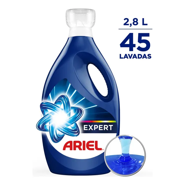 Detergente Líquido Ariel Expert, 45 lavadas (2,8L)