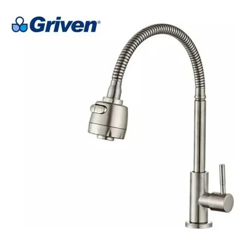 Grifo De Fregadero Individual Flexible Regadera / Chorro Gri