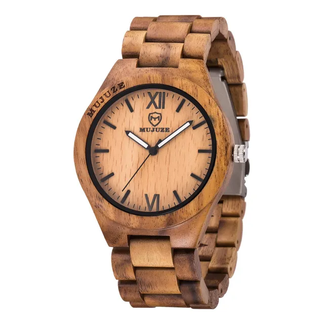 Reloj De Madera Mujuze, Reloj De Madera Para Hombres Hq4bp
