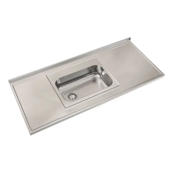 Mesada Johnson Acero Inoxidable De 180 X 61cm Bacha Simple