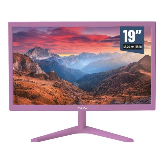 Monitor Mymax MM191610HV/PR com tela de 19" 60Hz 127/220V e resolução WXGA+