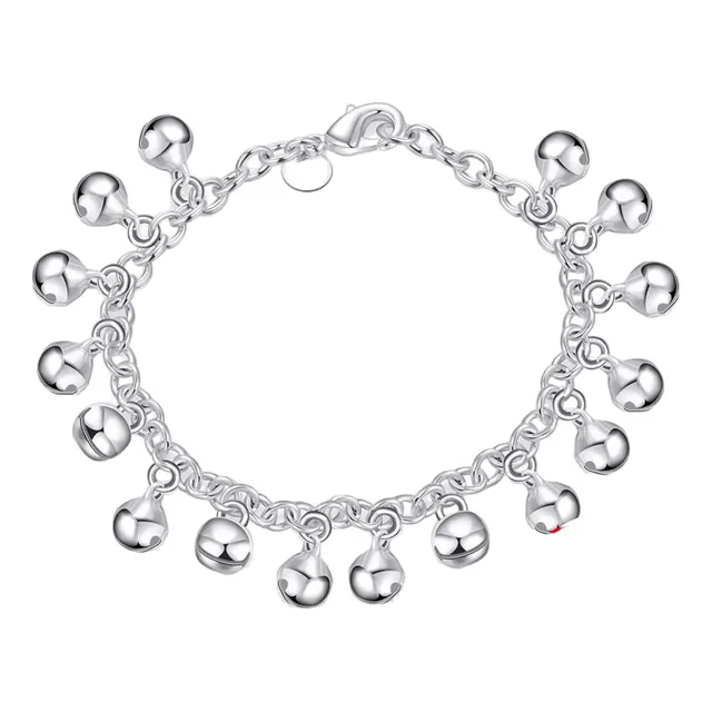Oferta! Pulsera Cascabeles Plata 925 Hermosa F