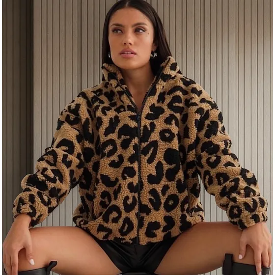 Campera Sherpa Animal Print