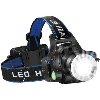 Lanterna De Cabeça T6 Led Cree Profissional Tatica Zoom + Nf Lanterna De Cabeça T6 Led Cree Profissional Tatica Zoom + Nf
