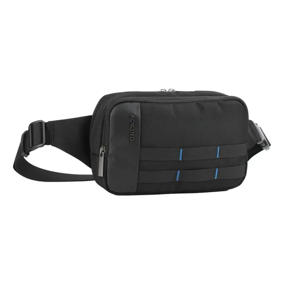Riñonera Para Viaje Dinero Aoking Sy2243 Color Negro