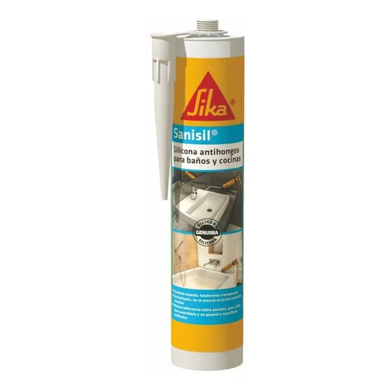 Sika Sanisil Silicona Fungicida Para Baño Y Cocina 280ml