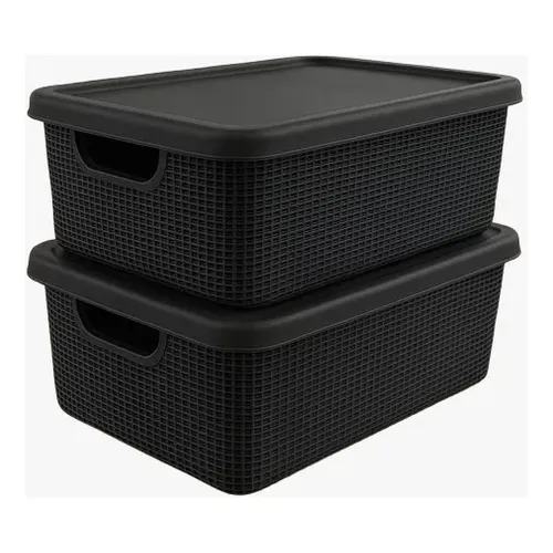 Caixa Organizadora Rattan Baby 3,5 Litros Com Tampa Cores Cor
