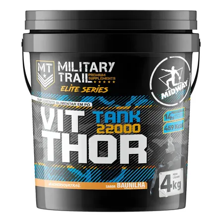 Hipercalórico Vit Thor 4kg Midway Labs Baunilha Aumento Massa Muscular