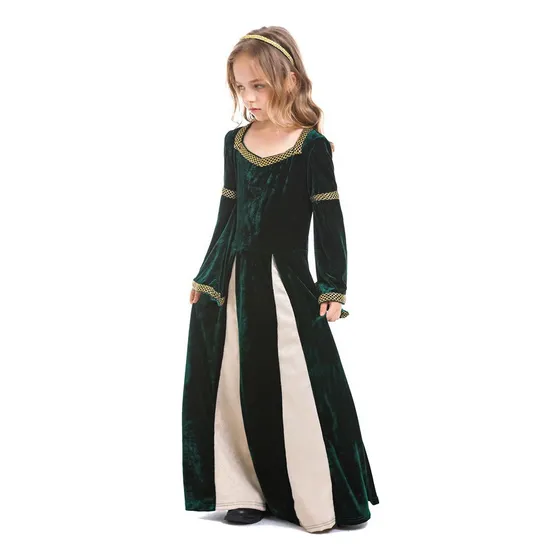 Disfraz Renacentista Medieval Para Niñas,