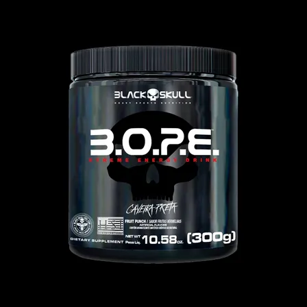 Pré-treino B.o.p.e. Black Skull Em Pó, 300g Sabor Frutas Amarelas