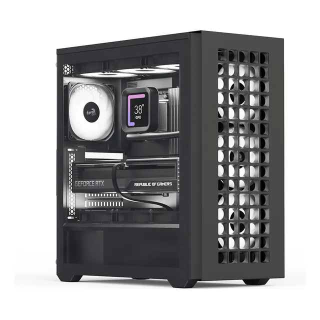 Gabinete Gamer Aerocool D502a Negro 4 Ventiladores Argb