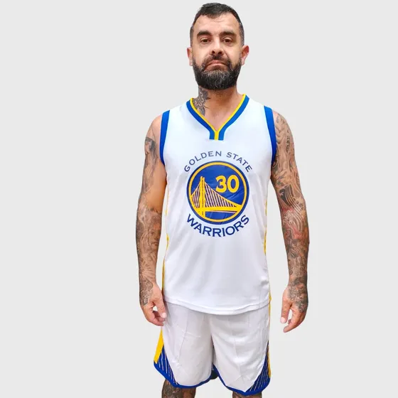 Regata Nba Golden State Stephen Curry 30 (regata+bermuda) Bc