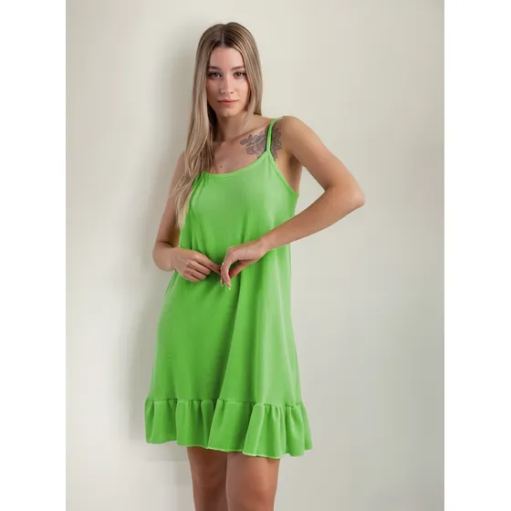 Vestido Solero Corto Mujer Fiesta Noche Liso Varios Colores