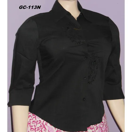 Blusas Talla Plus Grandes Casuales Vestir Camisa Manga 3/4