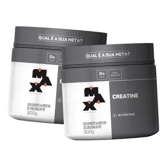 Creatina Em Pó 300g Max Titanium Sabor Natural