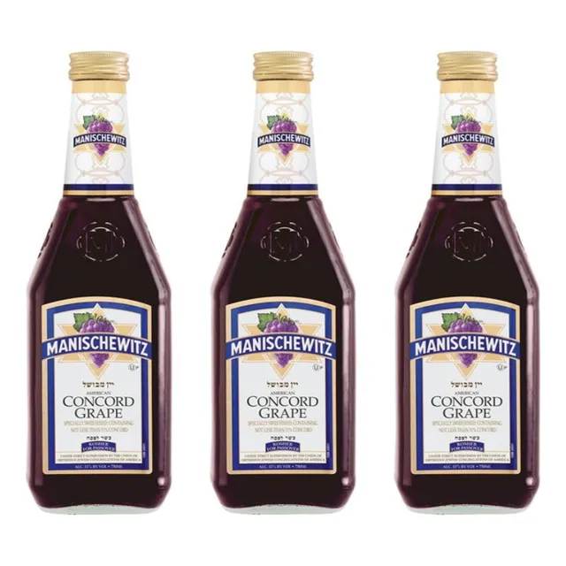 3 Vino Manischewitz X750 Ml - mL a $78