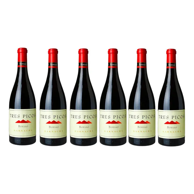 Combo X6 Vino Borsao Tres Picos Garnacha Reserva Tinto 750ml