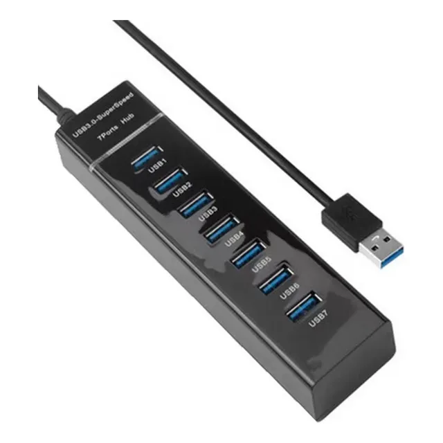 Hubs Usb 3.0 7 En 1 Extensor De Alta Velocidad De 5 Gps 1.2m