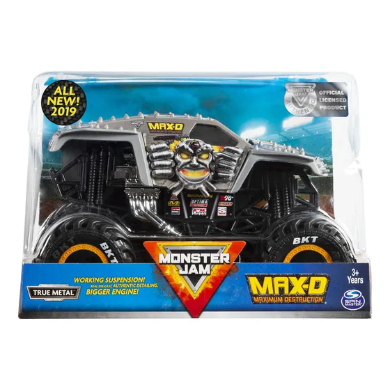 Monster Jam Camión Monstruo Oficial Max D, Vehículo Fundi.