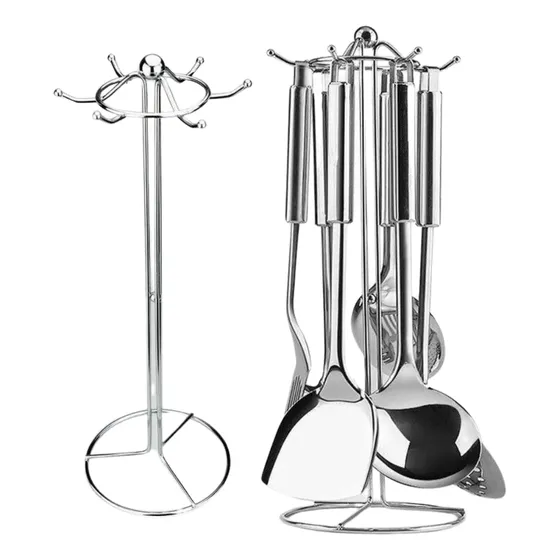 Set De Utensilios De Cocina 6 Piezas Con Base De Acero