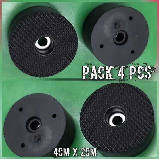 Patas De Goma 4pcs Para Cornetas Monitores Y Cajas Acústicas