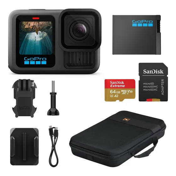 Cámara De Acción Gopro Hero13 Black Impermeable Con Batería