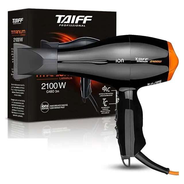 Secador De Cabelo Titanium 2100w Pink Taiff