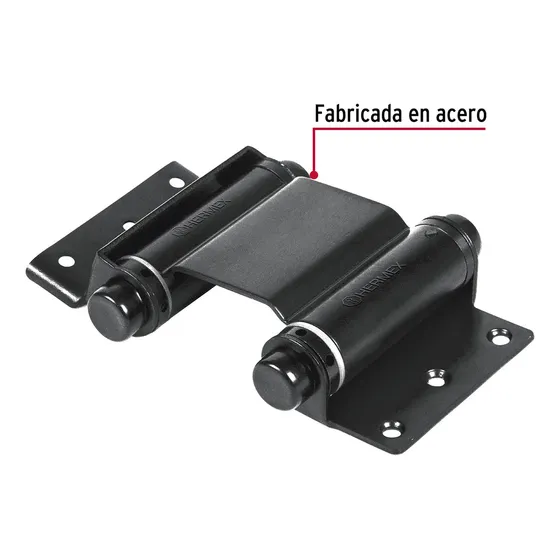 Bisagra Doble Acción 3', Negra Hermex 43184
