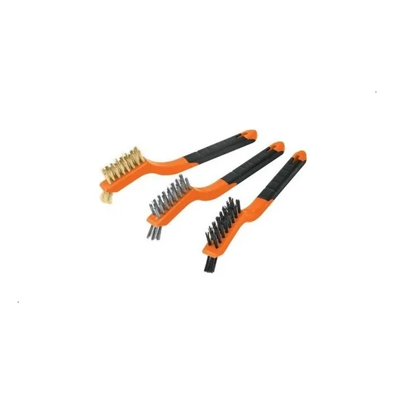 Juego Set De Mini Cepillos Alambre Truper Acero Latón Nylon