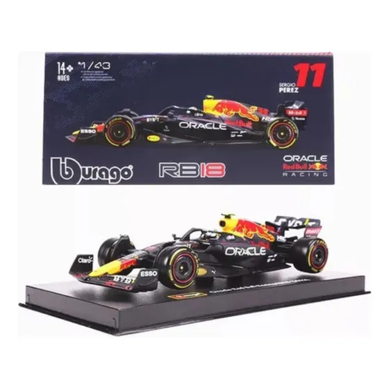 Burago Redbull Rb18 #11 Sergio Pérez F1 1:43 Nuevo Sellado